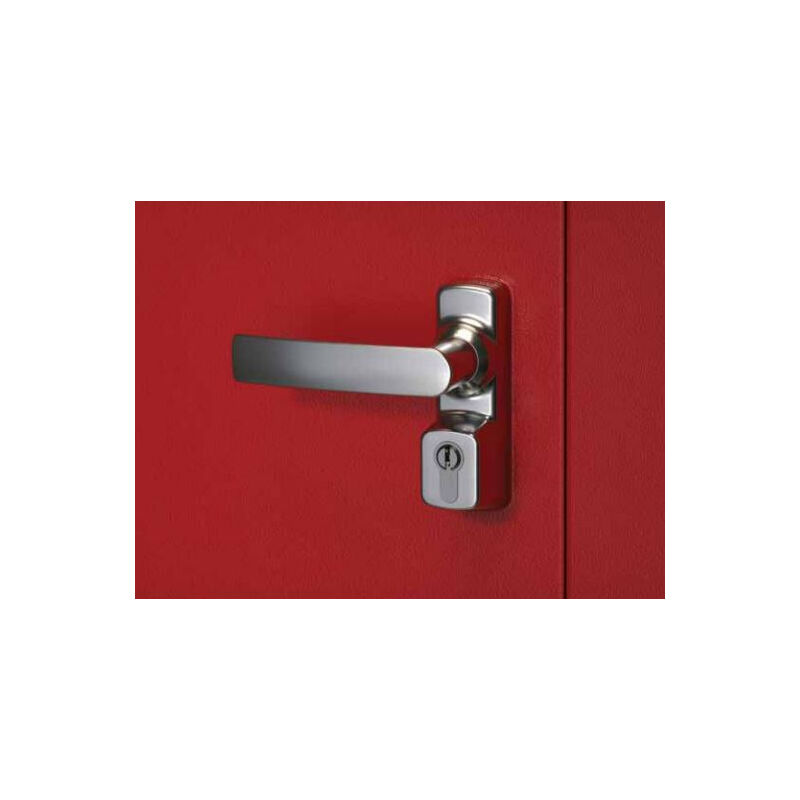 foto del prodotto maniglia a leva esterna oltre senza cilindro fapim grigio 9006 8568b g5