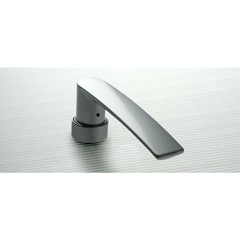 foto del prodotto maniglia a leva fapim iris per maniglia con meccanismo 0520 interasse 21,5 mm 0500anj acciaio inox