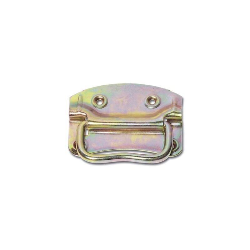 foto del prodotto maniglia americana x baule acciaio ottonato mm 90x65