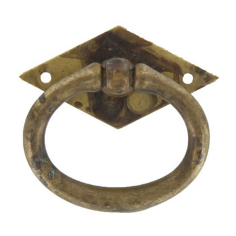 foto del prodotto maniglia antich. art. 12321 mm.49x45 ottone ant.. prezzo per 1 pezzo.