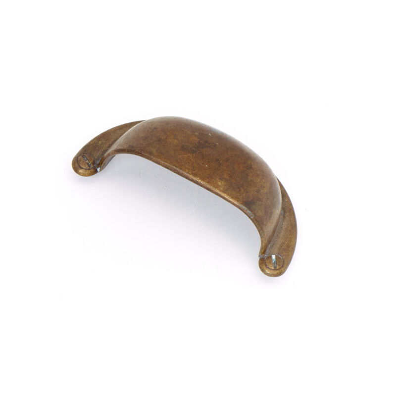 foto del prodotto maniglia conchiglia 74x32mm anticata in metallo