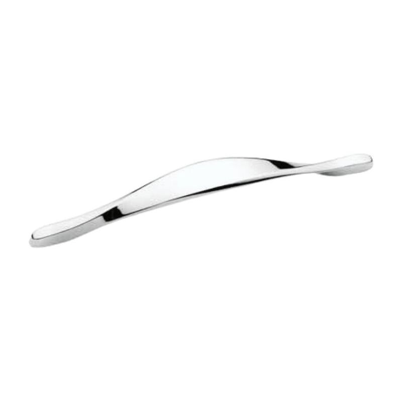 foto del prodotto maniglia cromata per mobile lemos y1513160, finitura cromata, interasse 160 mm