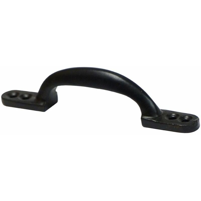 foto del prodotto maniglia della porta edm 85612 nero acciaio 155 mm