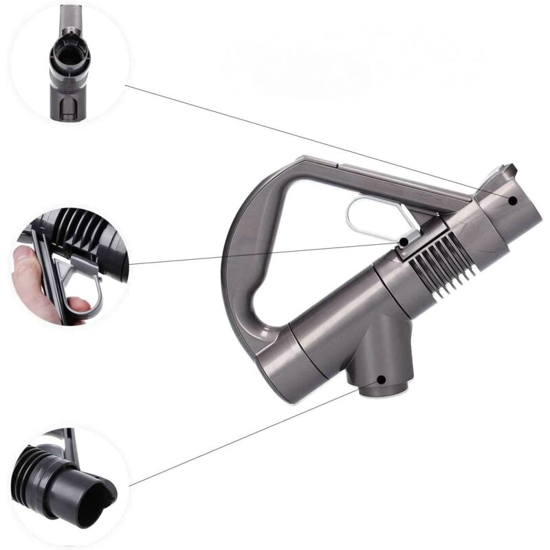 foto del prodotto maniglia di ricambio per aspirapolvere dyson dc19 dc23 dc26 dc29 dc32 dc36 dc37 grigio titanio 