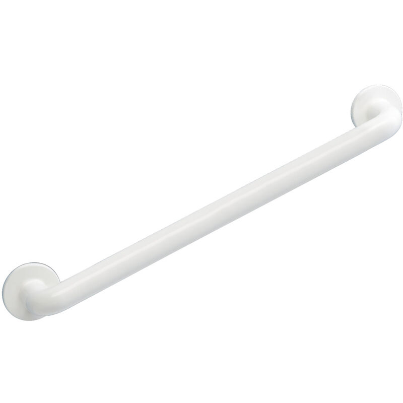 foto del prodotto maniglia di sicurezza da parete secura 64 cm, barra di sostegno per bagno e wc, installazione senza foratura, alluminio, 64,5x7x8 cm, bianco wenko