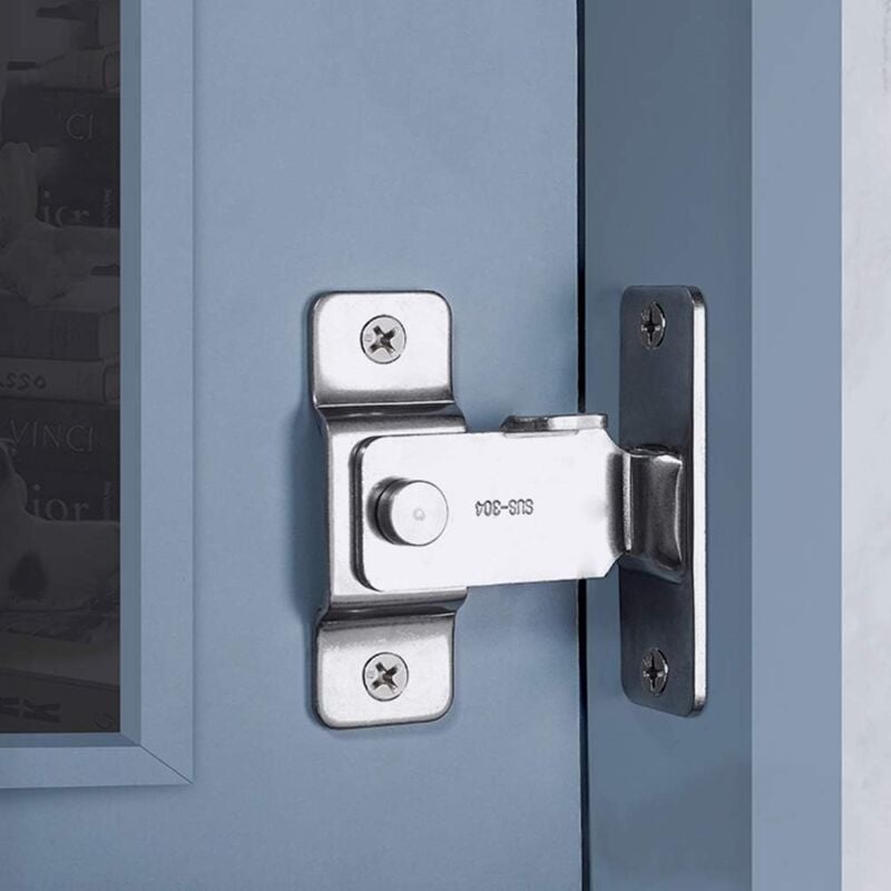 foto del prodotto maniglia di sicurezza per porta scorrevole del fienile, serratura per porta a scomparsa, serrature per porta a barra in acciaio inossidabile per