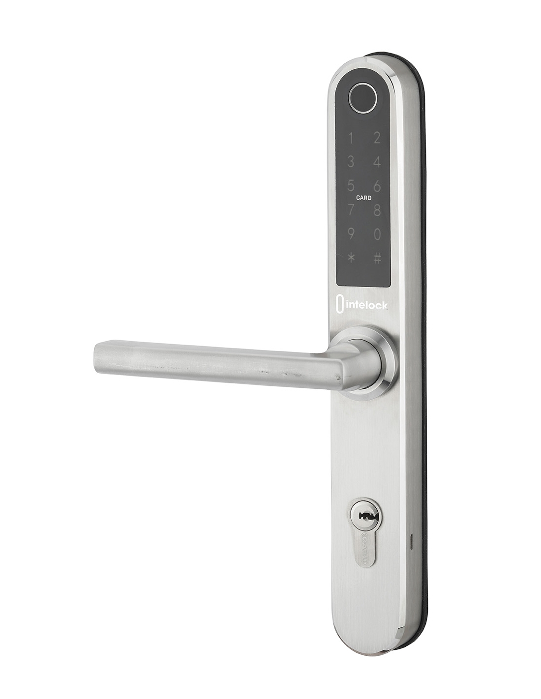 foto del prodotto maniglia elettronica smart lock multi - interasse 70mm finitura argento - intelock