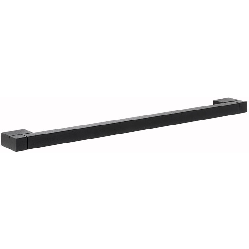 foto del prodotto maniglia envel 202mm 192 160mm nero opaco viti centrale brico