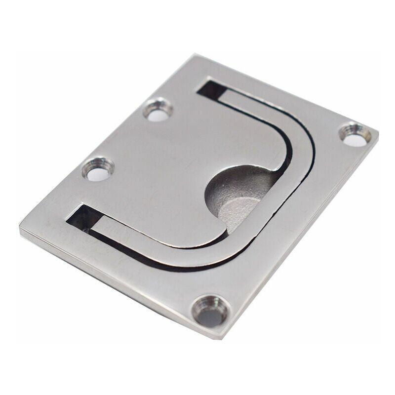 foto del prodotto maniglia incassata per cassetto maniglia marina maniglia incassata per portello in acciaio inox maniglia per barca a filo per portello per barca 76