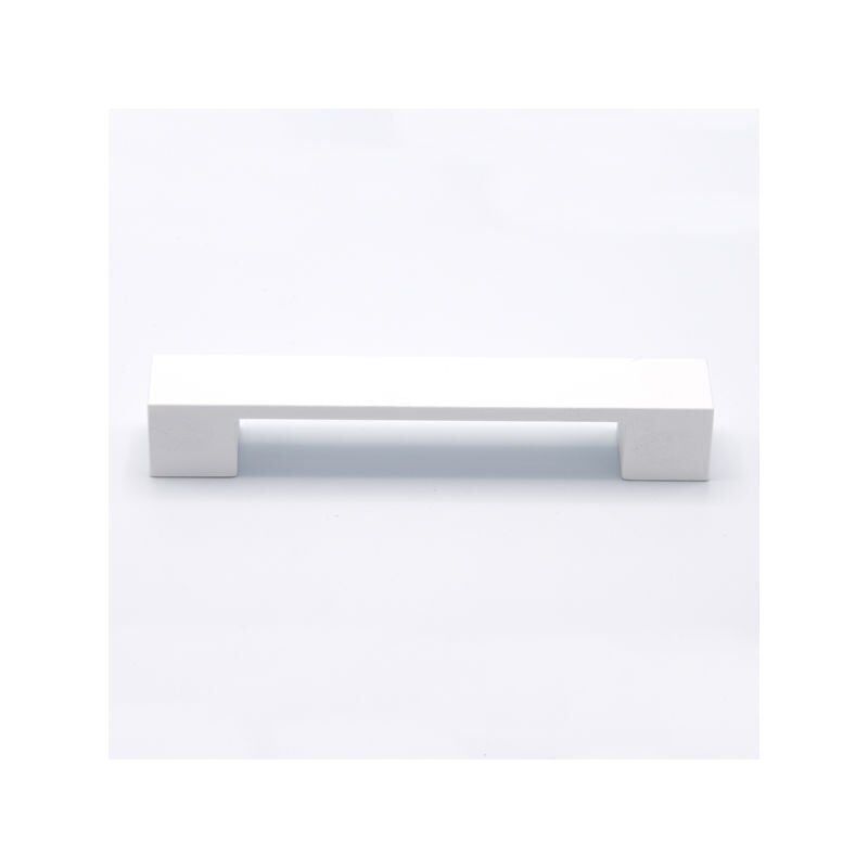 foto del prodotto maniglia laccata bianca lunga e sottile da cucina 165x26x27mm 304 cook
