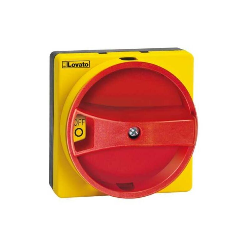 foto del prodotto maniglia lucchettabile bloccoporta , rosso giallo, ip65, per ga