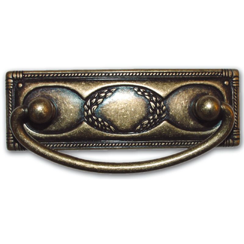 foto del prodotto maniglia maniglietta metal style florence pendente mobili antichi 97x45 mm restauro arte