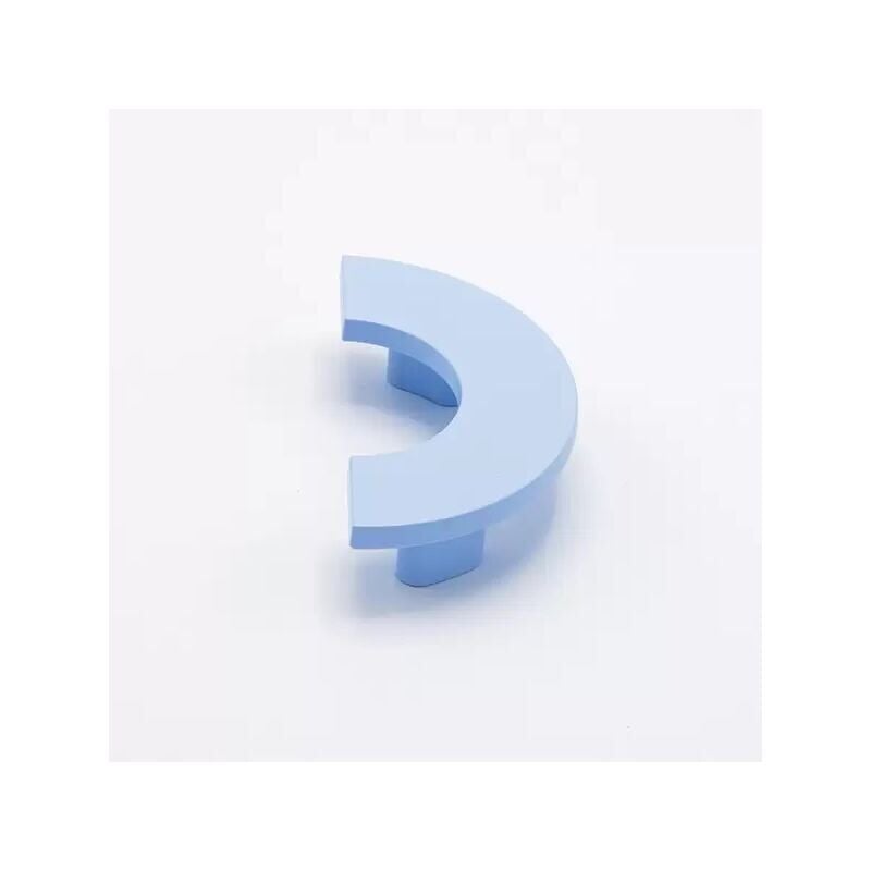 foto del prodotto maniglia mezzo tondo azzurra in groffato fine 97x48x22mm 3111 2 giotto