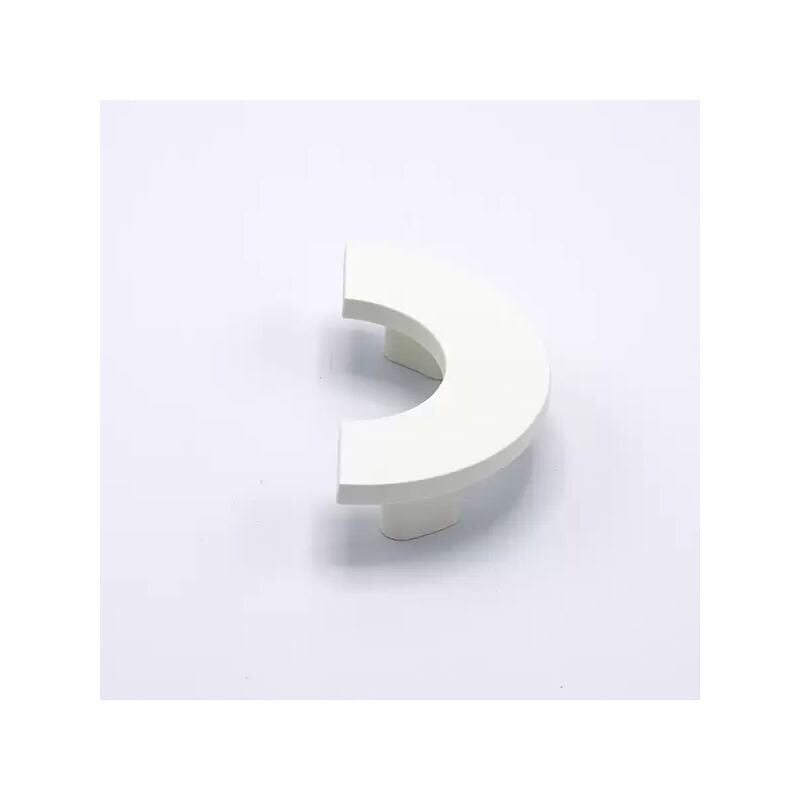 foto del prodotto maniglia mezzo tondo bianca in groffato fine 97x48x22mm 3111 2 giotto