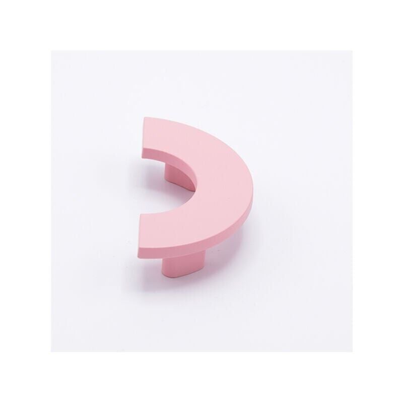 foto del prodotto maniglia mezzo tondo rosa in groffato fine 97x48x22mm 3111 2 giotto