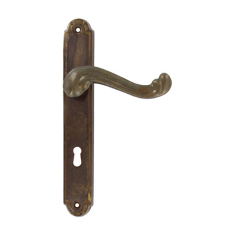 foto del prodotto maniglia ottone bronzato barocco q.8 70