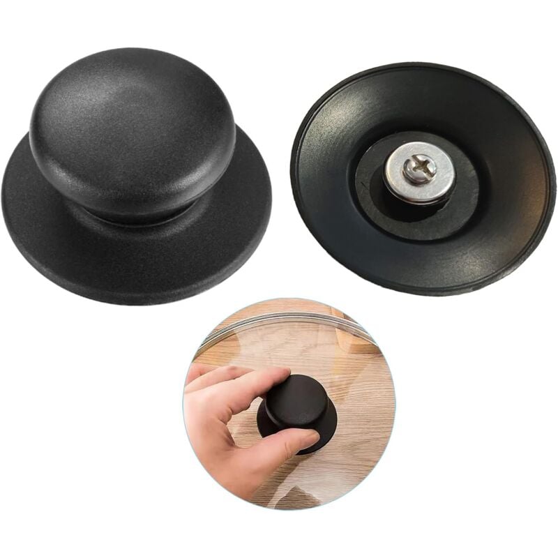 foto del prodotto maniglia per coperchio, pomello per coperchio, pomelli per coperchio di pentole, pomelli universali da cucina, cappucci di ricambio per maniglia,