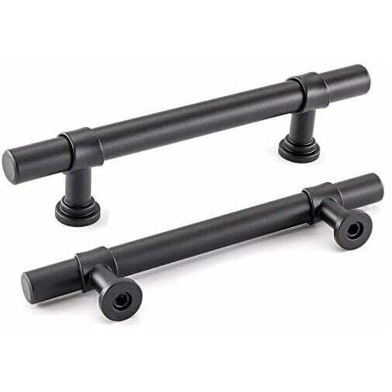 foto del prodotto maniglia per mobile, set di 2 maniglie per armadio da bagno nere 128 mm rapanda
