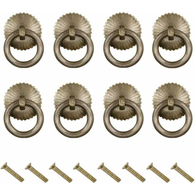 foto del prodotto maniglia per mobili, 8 pezzi, pomelli per porte, pomelli per porte da cucina, maniglie antiche, maniglie per cassetti vintage con viti, pomelli per