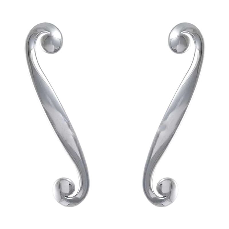 foto del prodotto maniglia per mobili in stile moderno linea decor serie 14 giusti dx sx cromo lucido destro