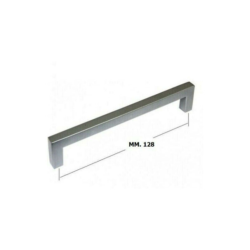 foto del prodotto maniglia per mobili interasse 128mm alluminio