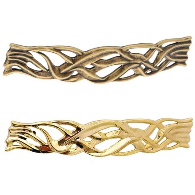 foto del prodotto maniglia per mobili linea decor serie 38 giusti 128 oro placcato