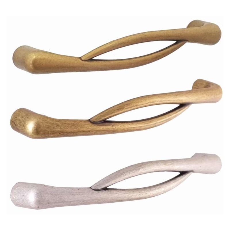 foto del prodotto maniglia per mobili linea decor serie 53 giusti 96 argento vecchio brillante