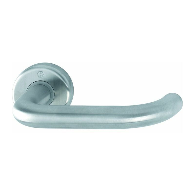 foto del prodotto maniglia per porta hoppe baden bocca di lupo acciaio inox 3940559