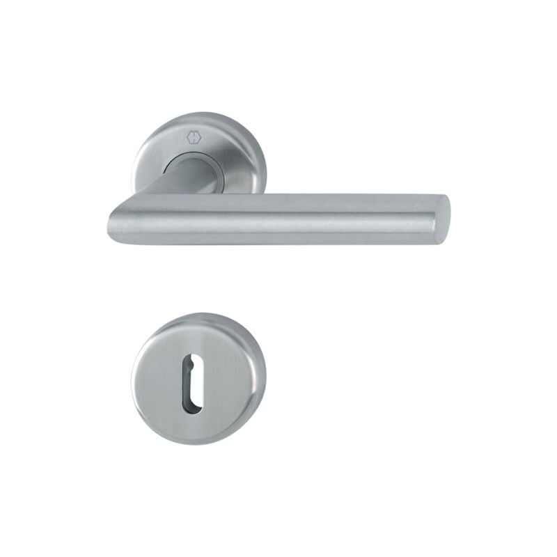 foto del prodotto maniglia per porta hoppe utrech acciaio inox chiave l 3940680