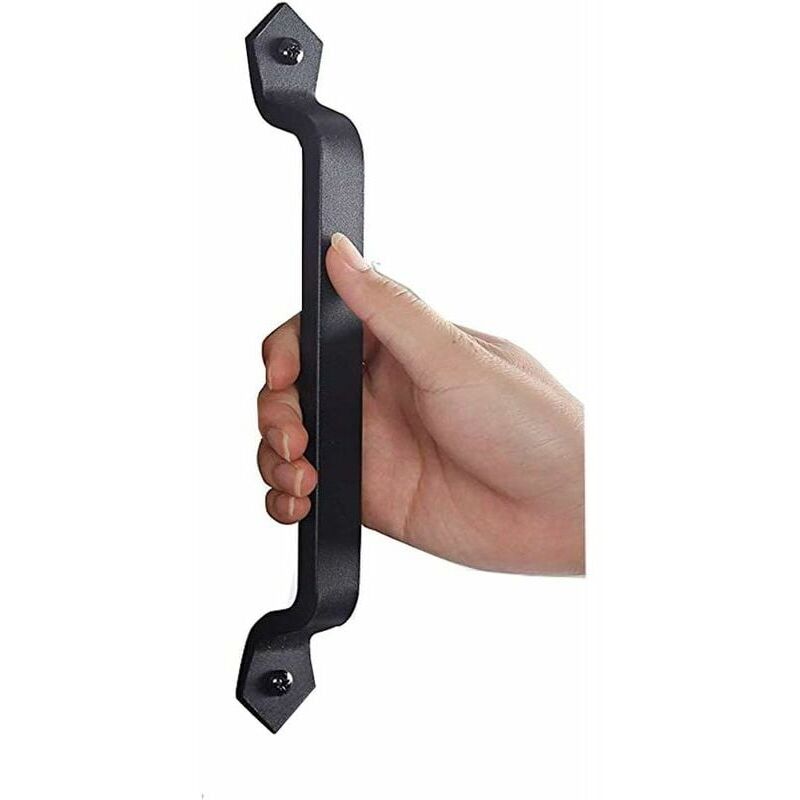 foto del prodotto maniglia per porta in ghisa antica spessa 11 pollici, solida, maniglia per porta, maniglia per porta del fienile, esterno, garage, armadio, interno