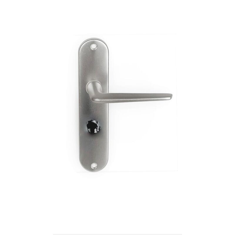foto del prodotto maniglia per porta klose besser, su placca in alluminio, modello mini condamnation sans voyant