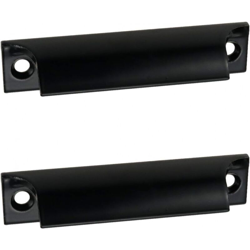 foto del prodotto maniglia per porta scorrevole da 2 pezzi, maniglia per mobili in alluminio, maniglia per mobile da cucina nera, disponibile per porte da balcone,