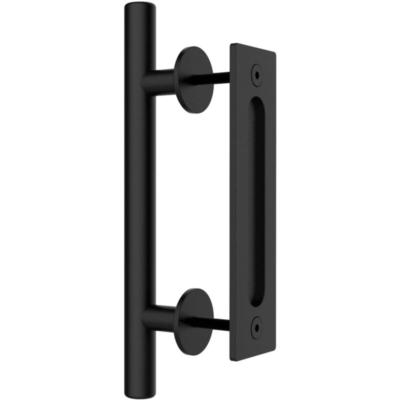 foto del prodotto maniglia per porta scorrevole da 30 cm, con maniglia a filo, maniglia a filo e kit per porta da garage sollbry