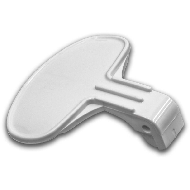 foto del prodotto maniglia per porta sportello compatibile con hoover hnl6146 80, hnl6166 80, hnl686 30, hnl7126 80, hnl7146 80, hnl9146z lavatrice plastica bianco
