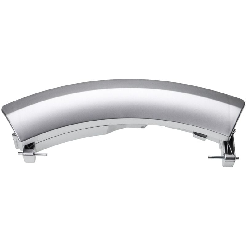 foto del prodotto maniglia per porta sportello compatibile con siemens siwamat xl 1451 wxl1451nl, wxl1451nn lavatrice plastica argento vhbw