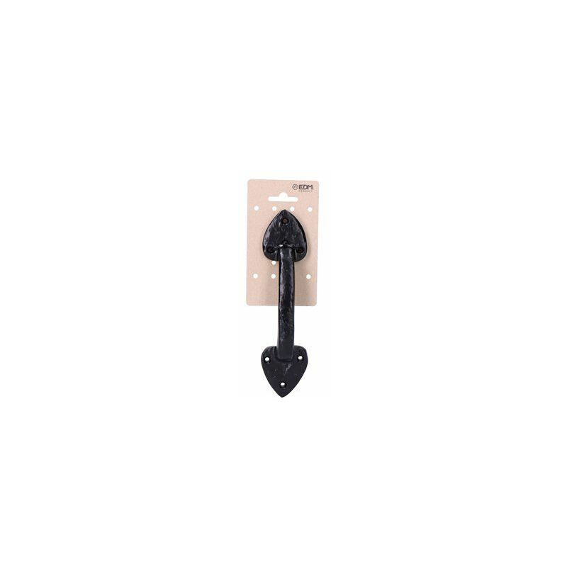 foto del prodotto maniglia per porta standard 210 mm forgia nera in cartone per elettroerosione sospesa