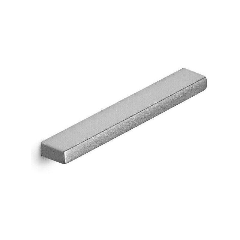 foto del prodotto maniglia piatta effetto alluminio 13x10x23mm 049 smooth