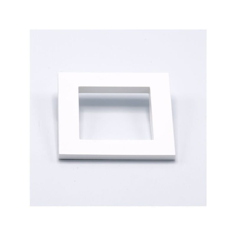 foto del prodotto maniglia quadrata sporgente laccata bianca 80x80x14mm 317 concept