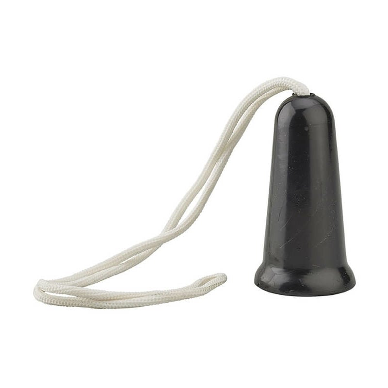 foto del prodotto maniglia singola a corda per porta basculante da garage, nera thirard