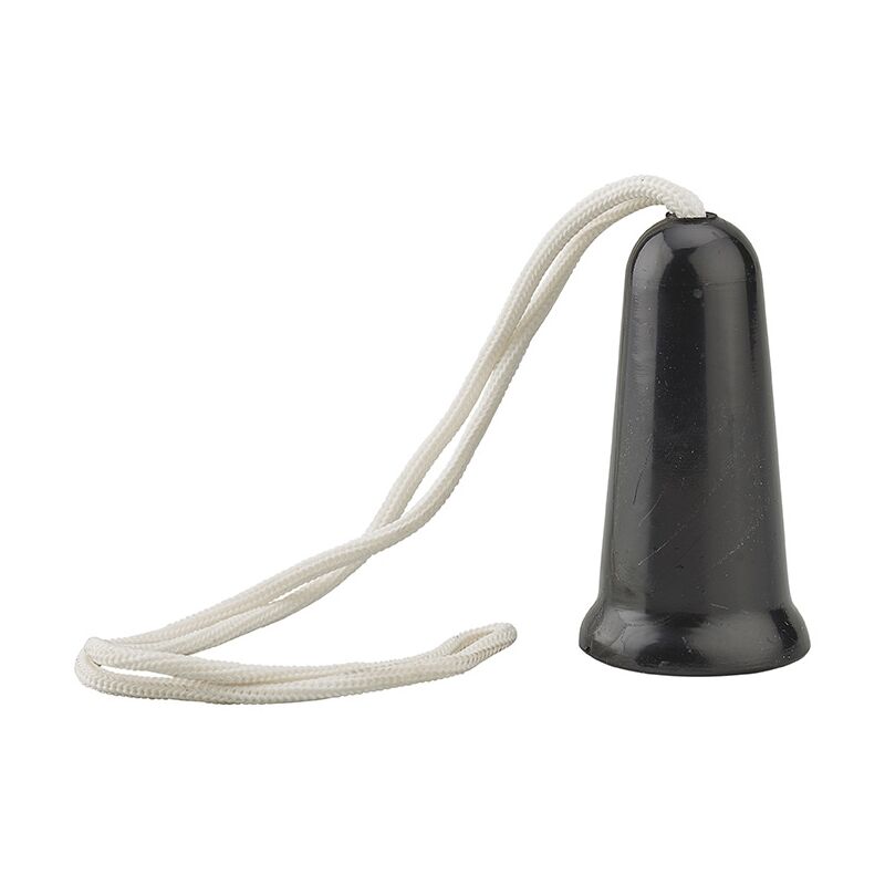 foto del prodotto maniglia singola a corda per porta basculante per garage, nera - thirard