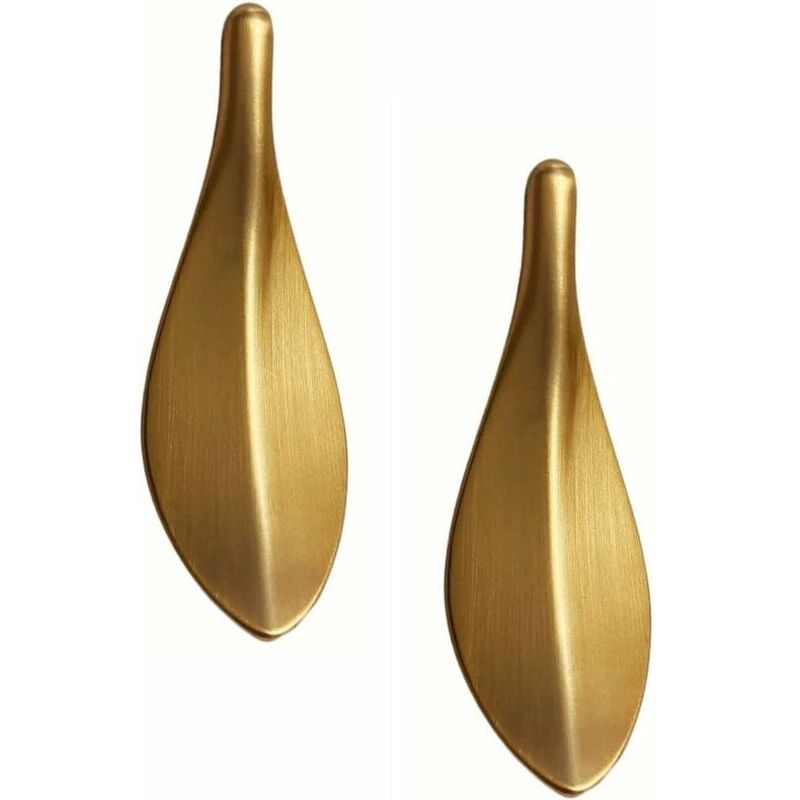foto del prodotto maniglie dorate, adatte per cassetti, porte, armadi, interasse fori 32 mm.