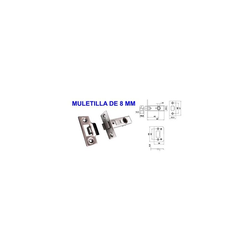 foto del prodotto maniglie lams 800 n 6 bordo quadro 45 frontale cromato nichelato