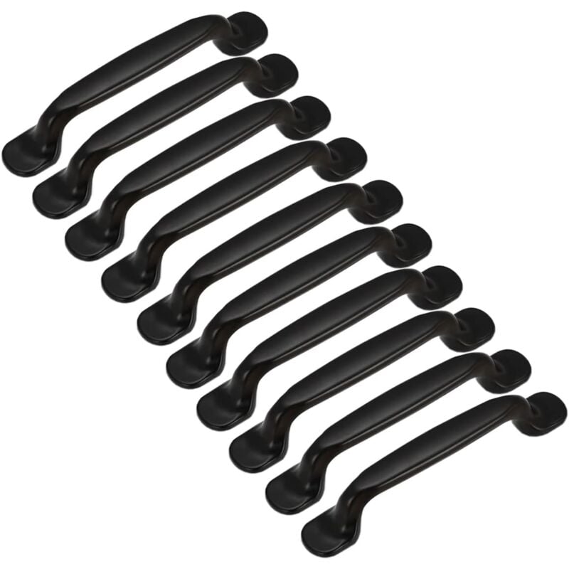 foto del prodotto maniglie per ante di mobili da cucina, maniglie per cassetti di guardaroba, maniglie per mobili da camera da letto, distanza centrale 128 mm, alluminio, con viti
