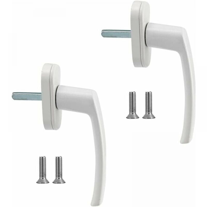 foto del prodotto maniglie per finestre 2 pezzi maniglia per finestra in lega di alluminio maniglia in alluminio massiccio maniglia per porta in alluminio bianco