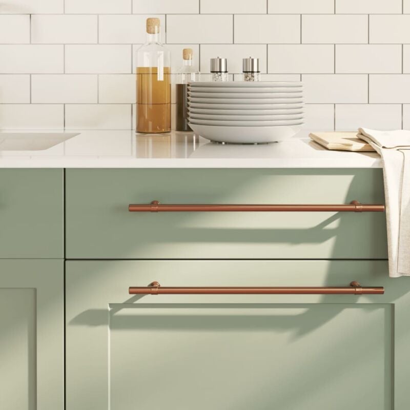 foto del prodotto maniglie per mobili 10 pz bronzo 320 mm in acciaio inox vidaxl