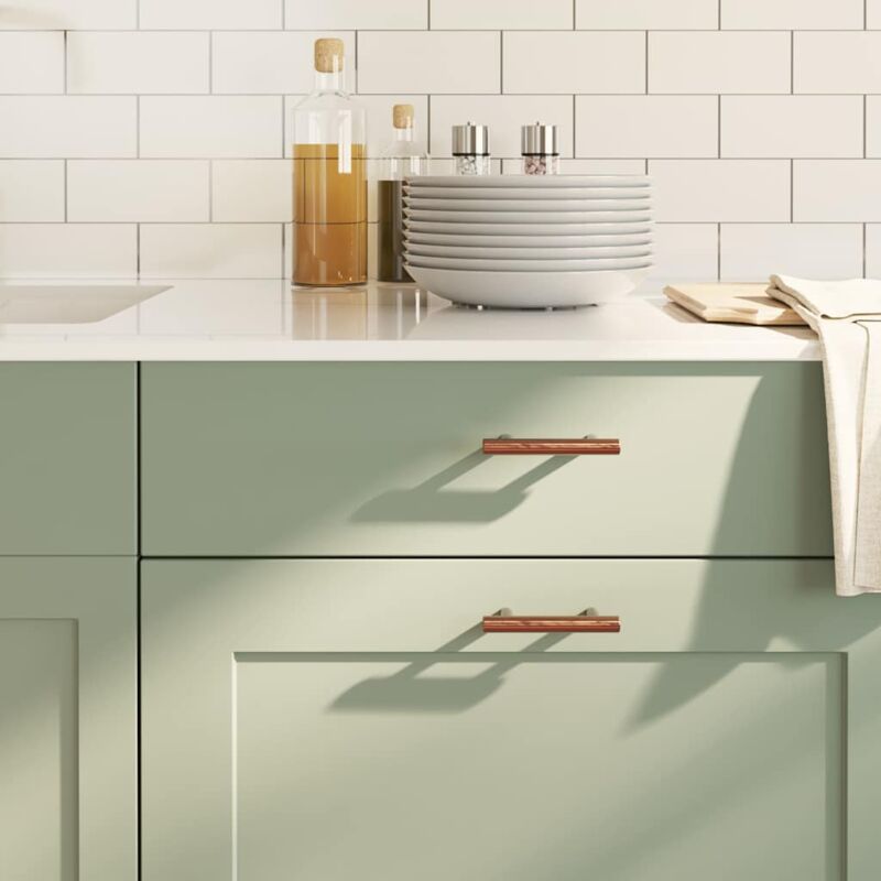 foto del prodotto maniglie per mobili 10pz bronzo 64mm in acciaio inox vidaxl