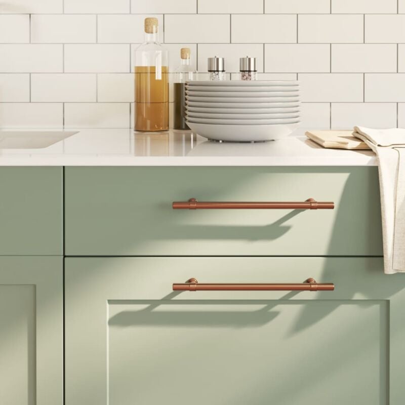 foto del prodotto maniglie per mobili 20 pz bronzo 192 mm in acciaio inox vidaxl