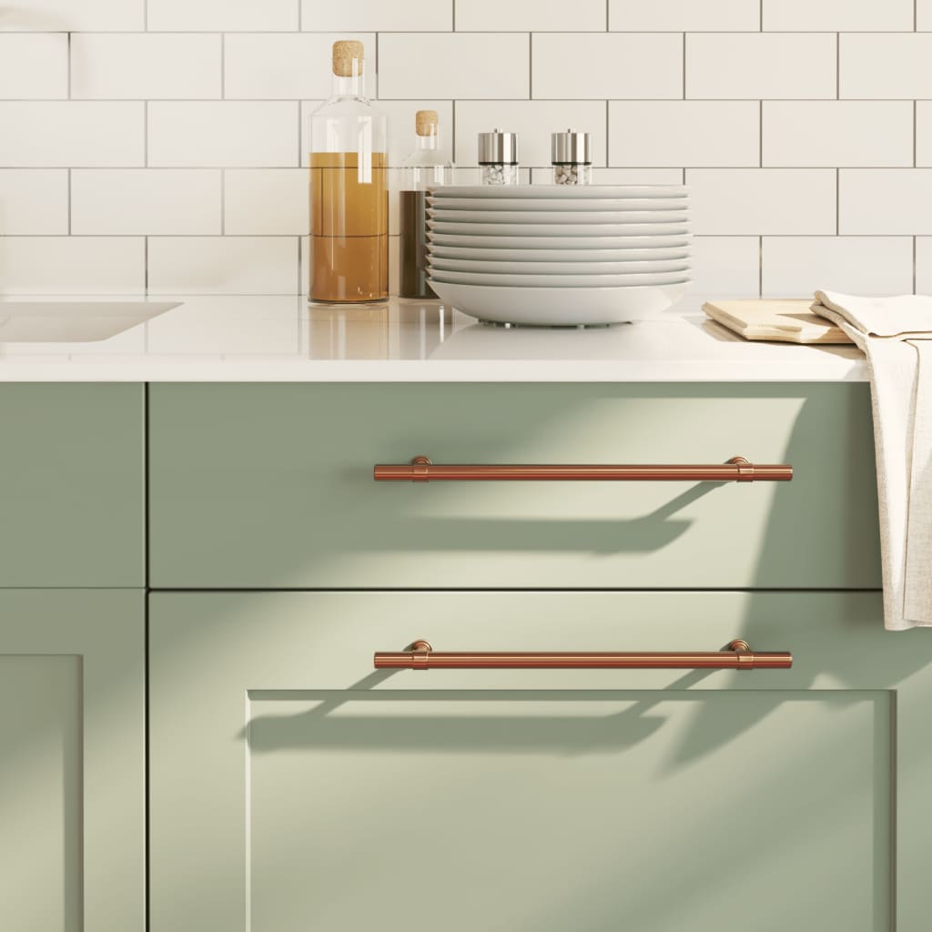 foto del prodotto maniglie per mobili 20 pz bronzo 224 mm in acciaio inox