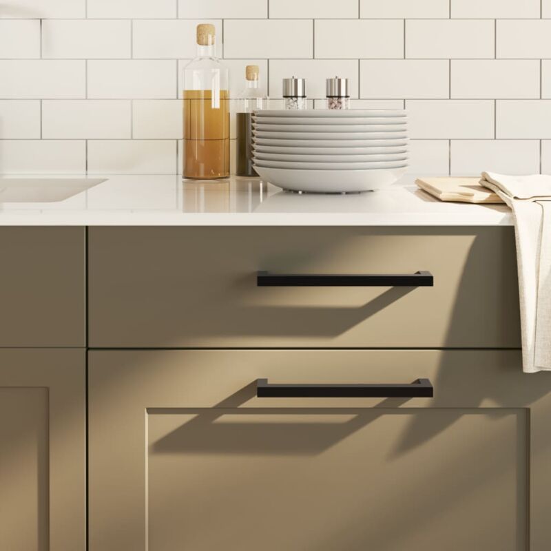 foto del prodotto maniglie per mobili 20 pz nere 192 mm in acciaio inox vidaxl