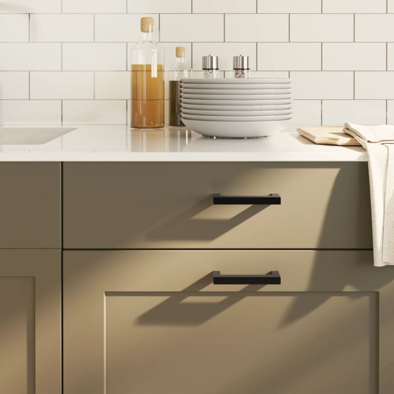 foto del prodotto maniglie per mobili 20 pz nere 96 mm in acciaio inox vidaxl